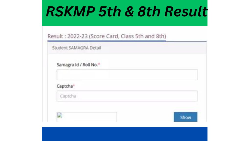 RSKMP 5th & 8th Result 2023